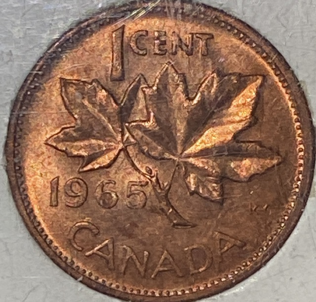 1965-Rainbow-Canadian-Pennies