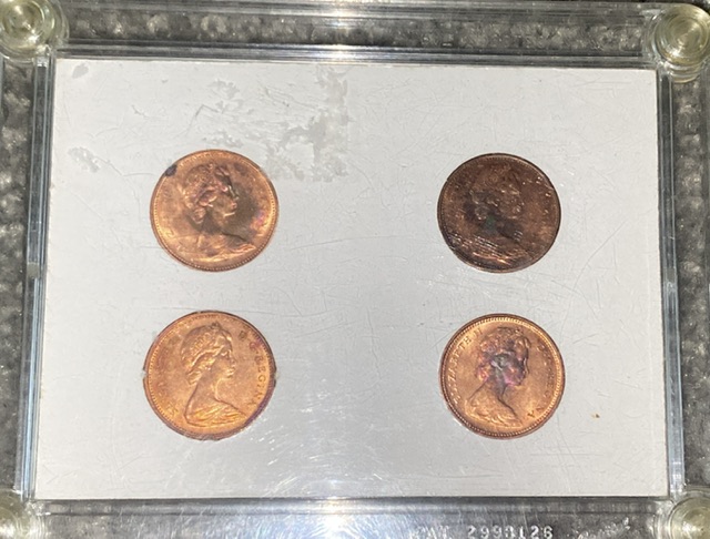 1965-Rainbow-Canadian-Pennies