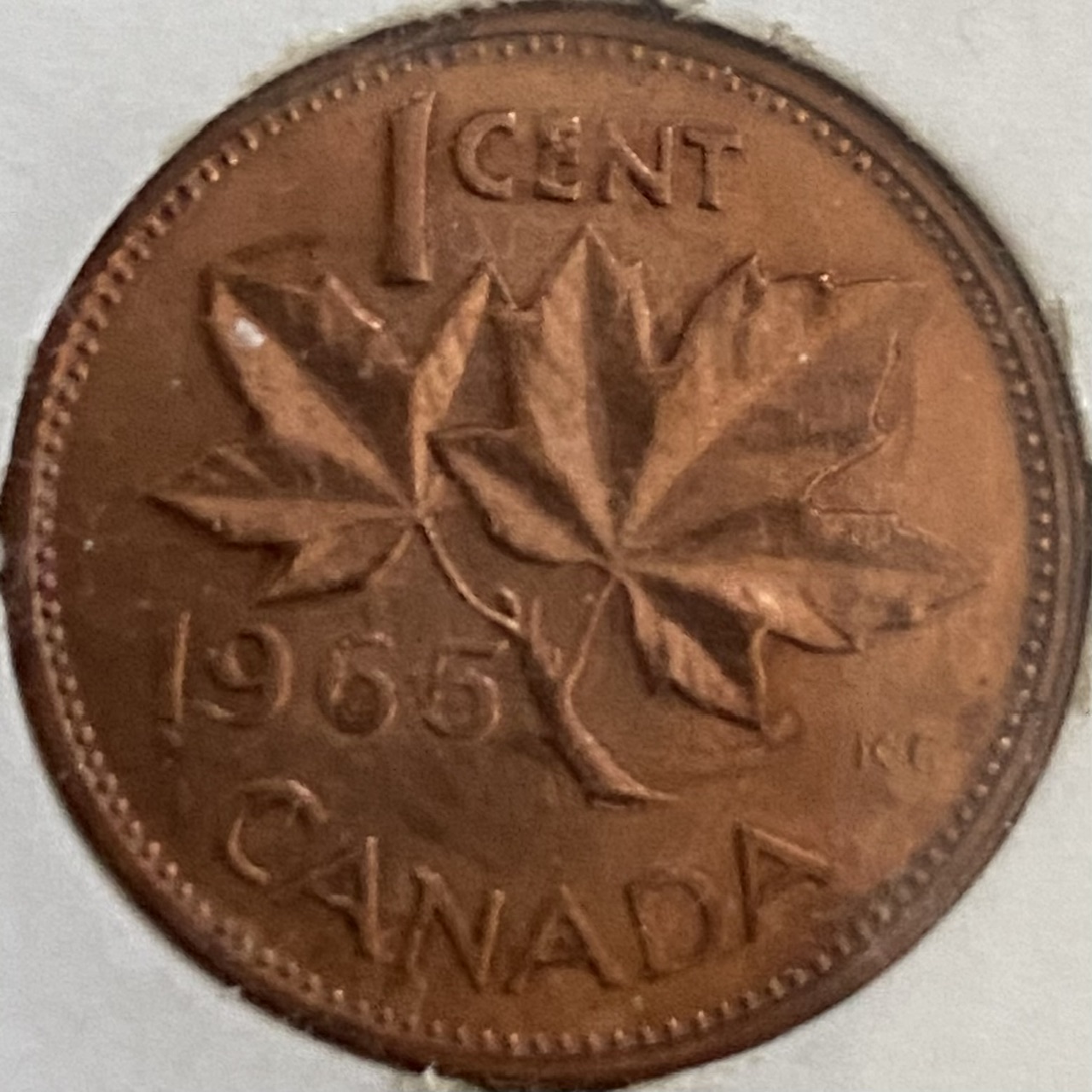 1965-Rainbow-Canadian-Pennies