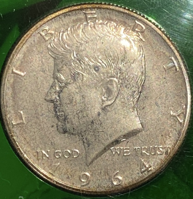1964-Kennedy-Proof-Triple-Die-Accented-Hair