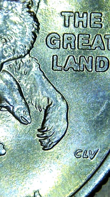 Alaska-State-Quarter.-Bear-No-Eye,-Cud's-,-Extra-Claw?