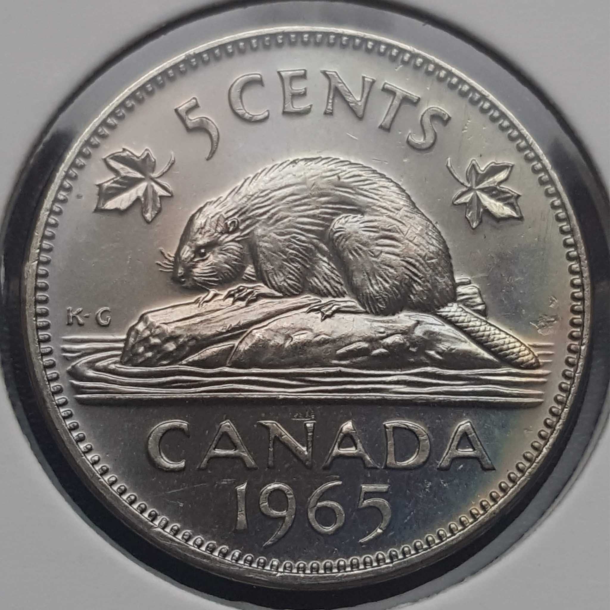 1965-5-Cents-Small-Beads-For-Grading-Nickel