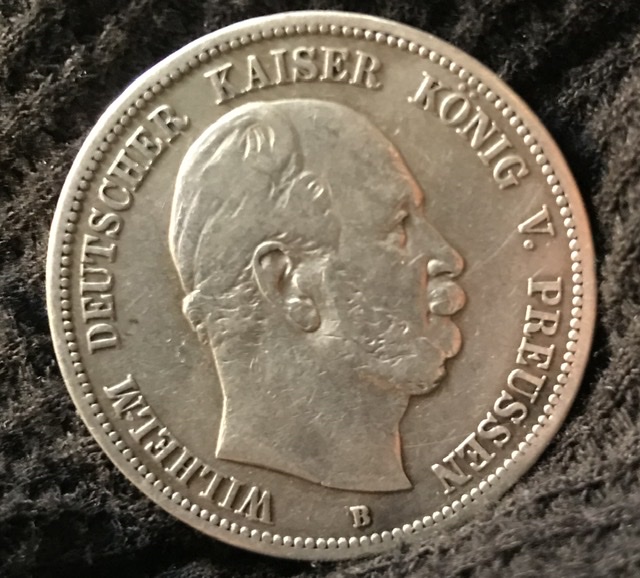 1876-B-German-States-Prussia-Wilhelm-2-Mark