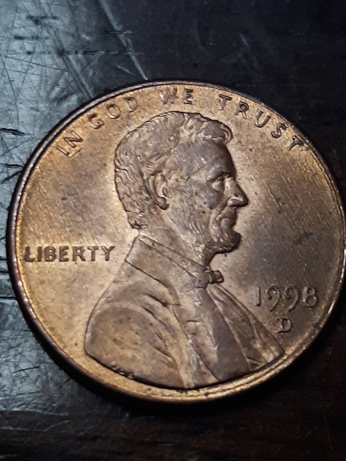 1998-D-Penny-With-DD-On-The-Top-Of-His-Ear.
