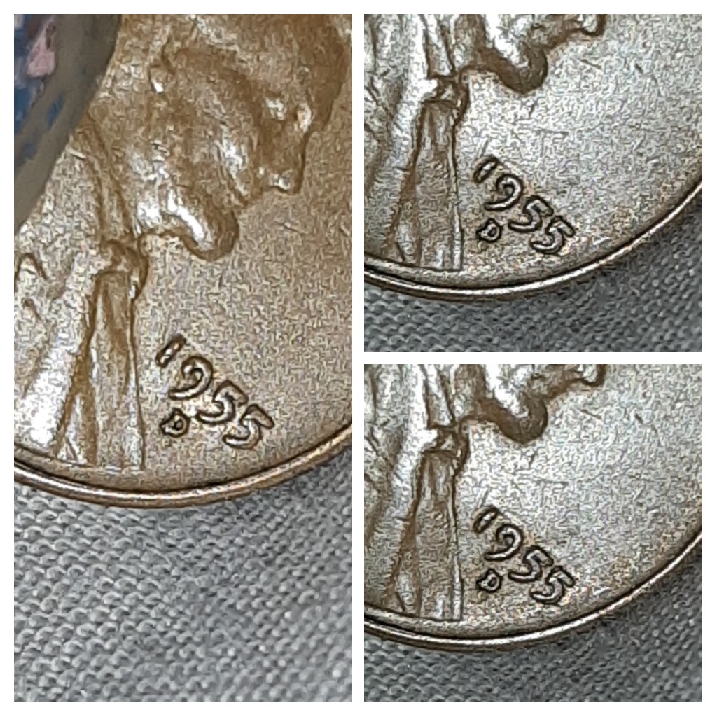 Lincoln-Penny-195?-Cant-Make-Out-Last-Number-And-Doubling-On-1955-Lincoln-P