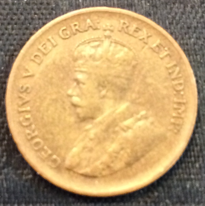 1935-Canadian-George-V-1-Cent.-Pretty-Good-Condition.-Grade-Please?