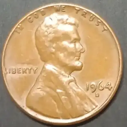 1964-D-Lincoln-Memorial-Cent-With-Reverse-Almost-Blank