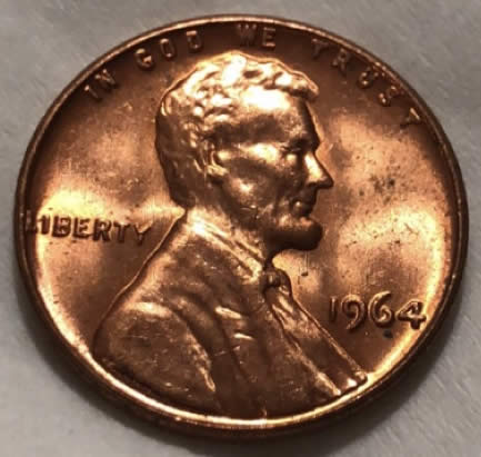 1964-Lincoln-Cent-No-Mint-Mark-Red-Mirror-Shine