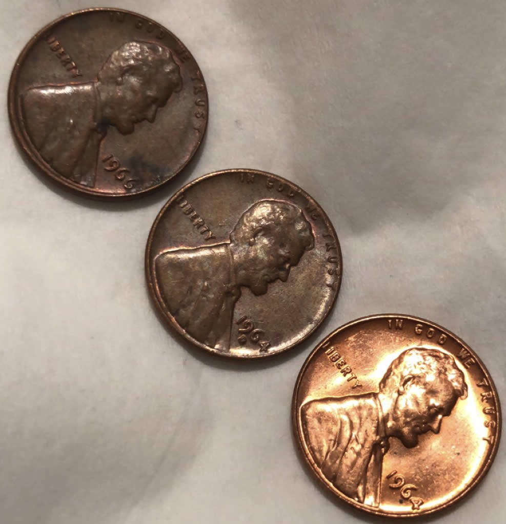 1964-Lincoln-Cent-No-Mint-Mark-Red-Mirror-Shine