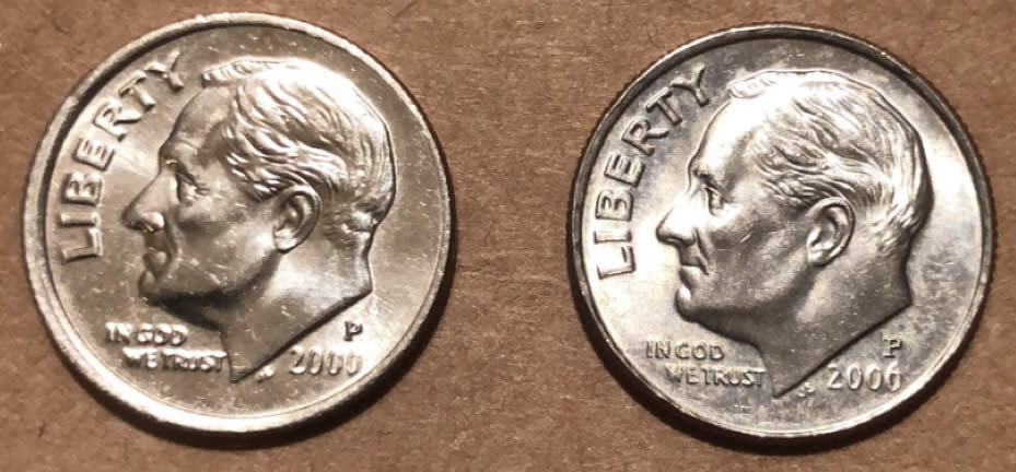 2000-P-Roosevelt-Dime-Misaligned-Die