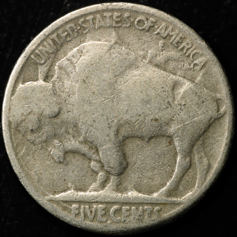 Extreme-Rotated-Clashed-Die-1916-S-Buffalo-Nickel-Counterfeit