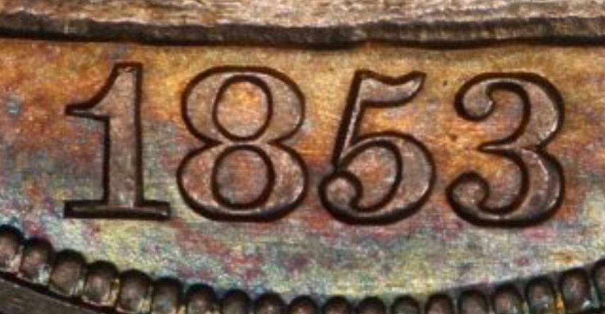 1853*-Seated-Dollar-For-Grading