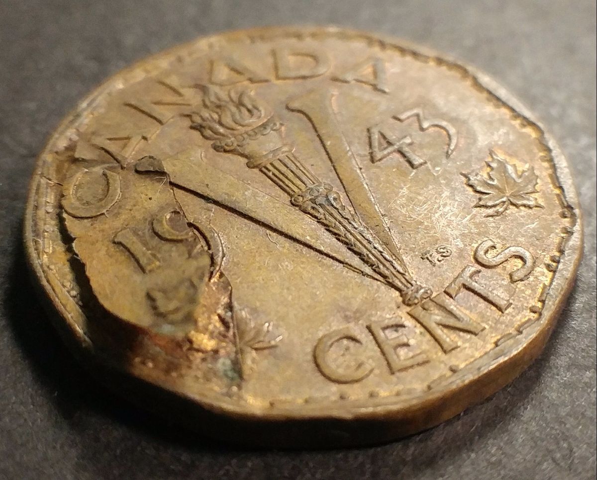 1943-Five-Cent-Lamination-Error