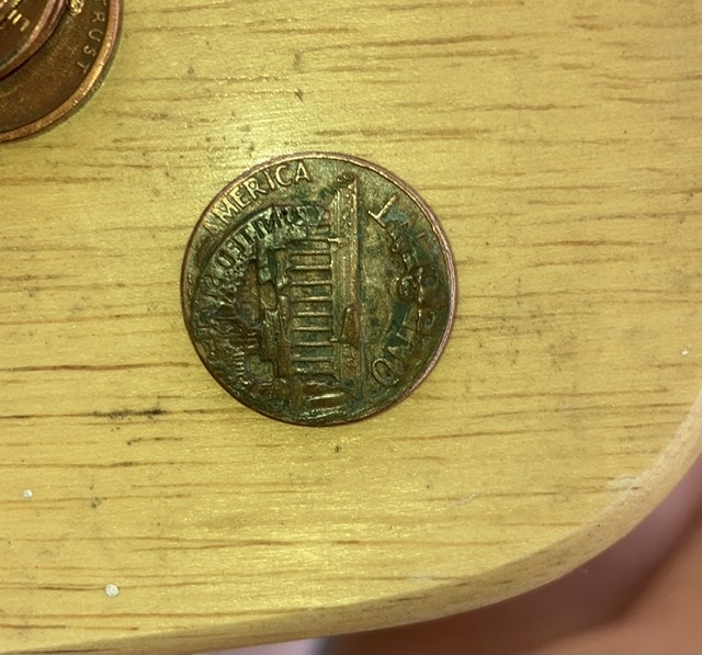 1973-D-Lincoln-One-Cent-Error-Coin-Or-Metal/Grease/Fillers-Stamped-On-Coin?
