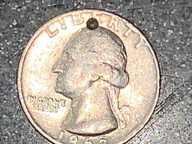 1965-Quarter-Punctured