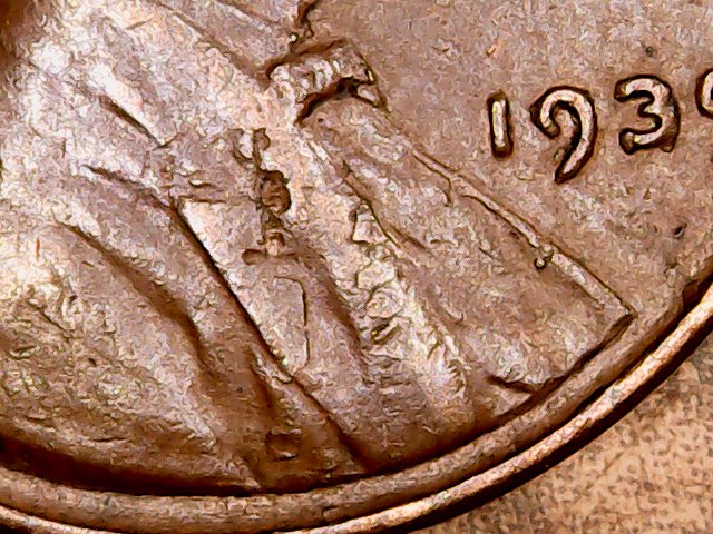 1939-P--LWC-Struck-Through-Debris-And-Lamination.