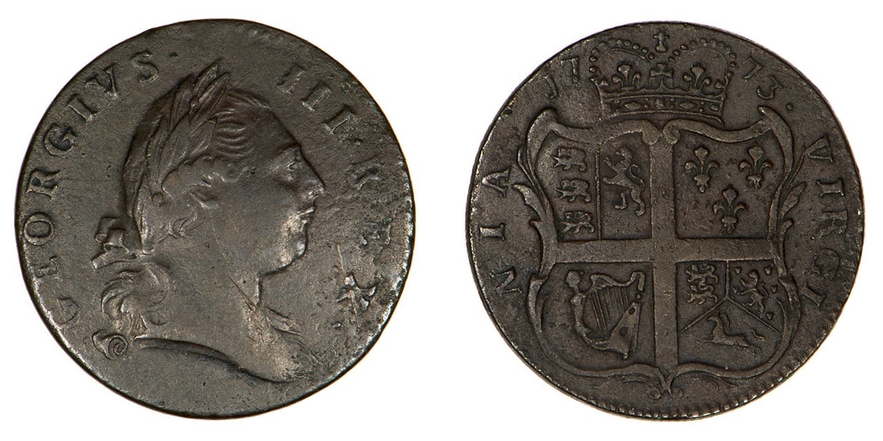 1773-Virginia-Half-Penny-Find