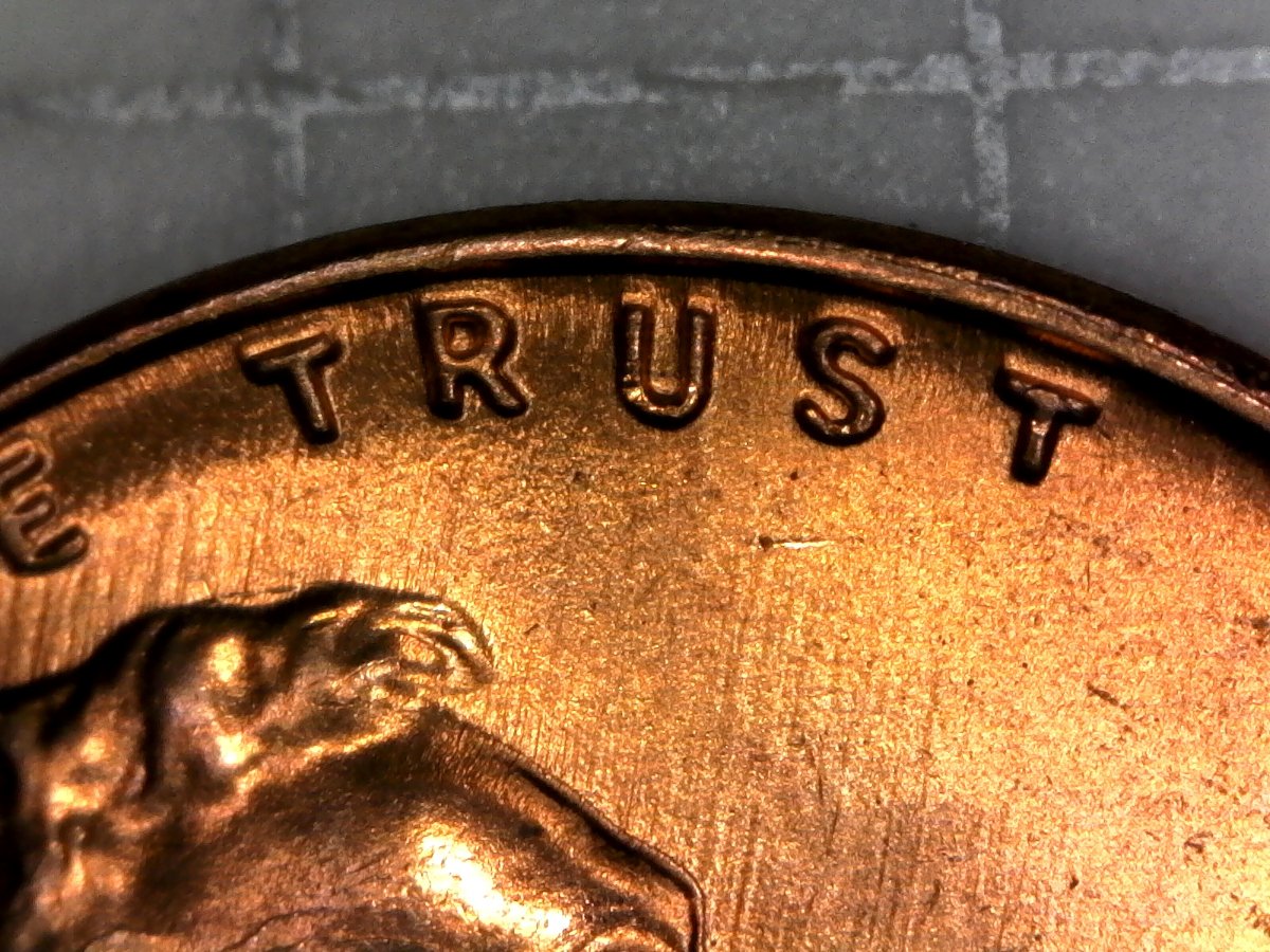 1957-D-Lincoln-Wheat-Penny-Multiple-Chips-And-Skull-Fracture