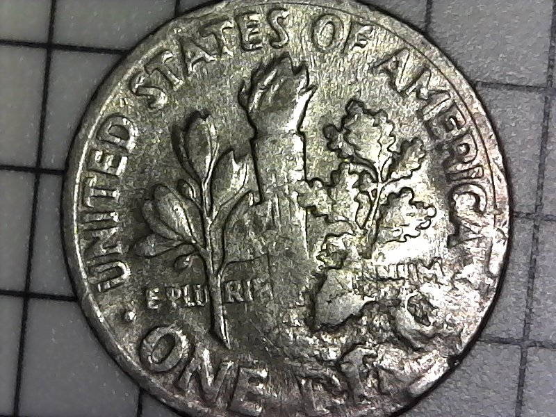 1972-Roosevelt-Dime-Struck-Through-Grease-Or-Post-Mint-Damage