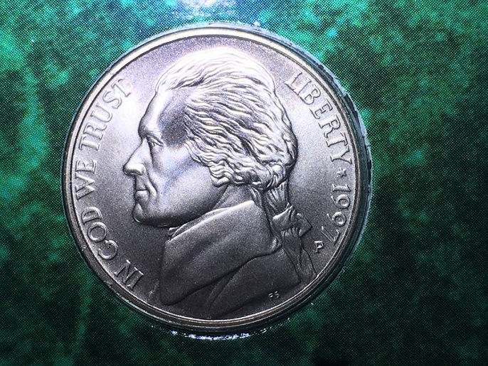 1997-Botanic-Garden-Coinage-And-Currency-Set.......error-On-The-Nickel?