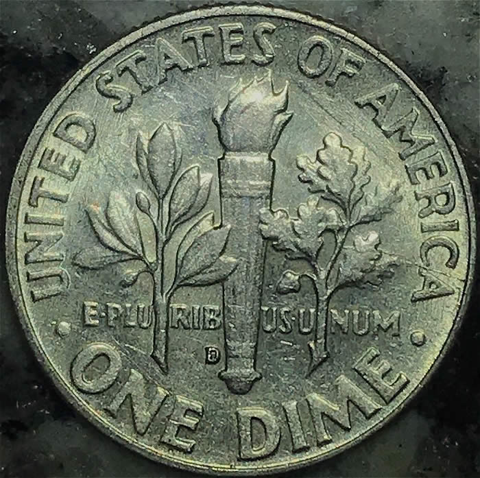 Nice-Clash-On-A-1964-D-Dime!