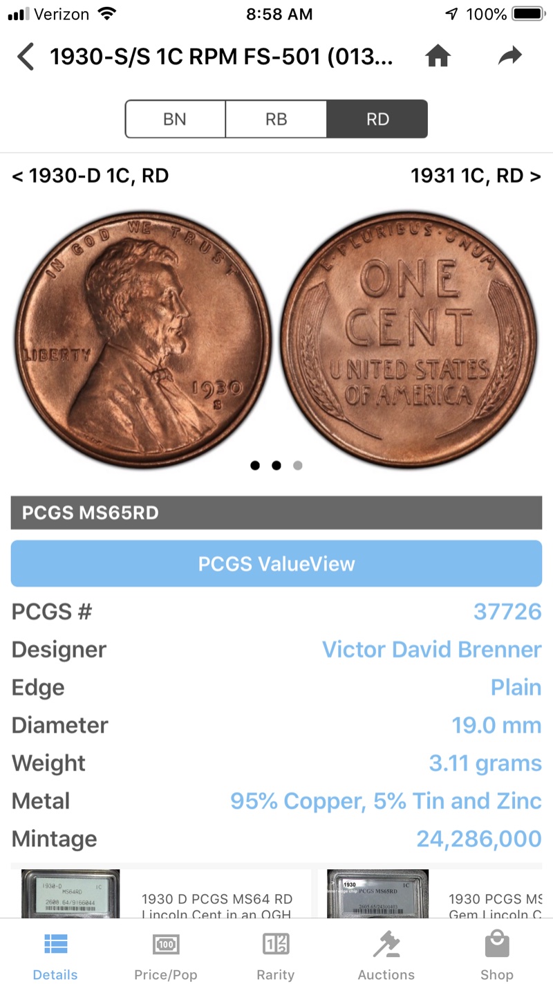 1930-S/S-Lincoln-Cent-For-Grade