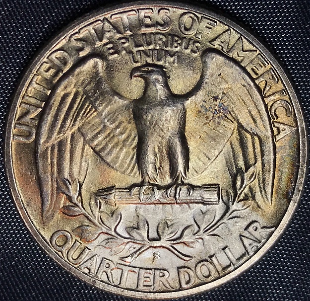 Toned-1945-S-Washington-For-Grade.
