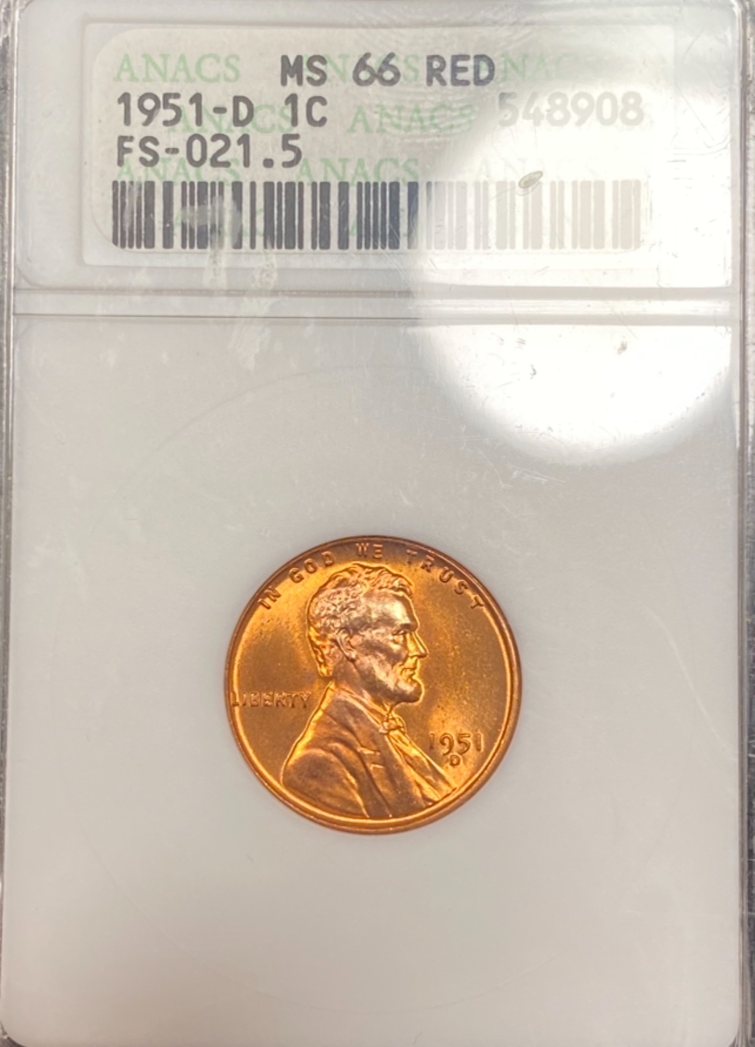 1951-D-LWC-D/S-FS-511-ANACS-MS-66RD