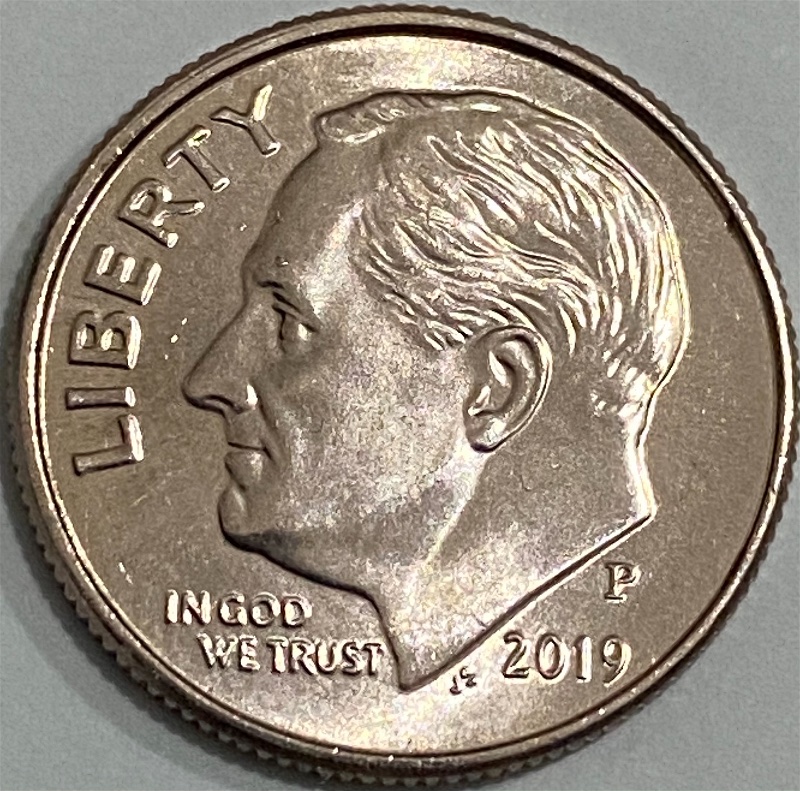 2019-P-Roosevelt-Dime-With-Cool-Reverse-Rim-Anomaly.