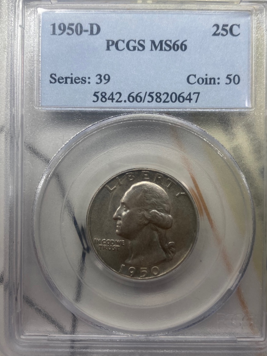 1950-D-Washington-DDR-FS-801-Unattributed-Solo-Top-Pop!-PCGS-MS-66