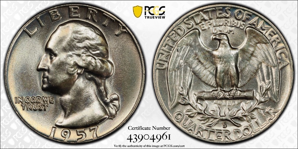 1957-D-Washington-Re-Engraved-Tail-Feathers-Bu!