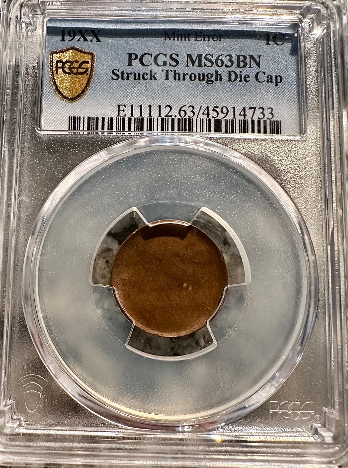 Lincoln-Cent-Counterbrockage-PCGS-MS-63BN