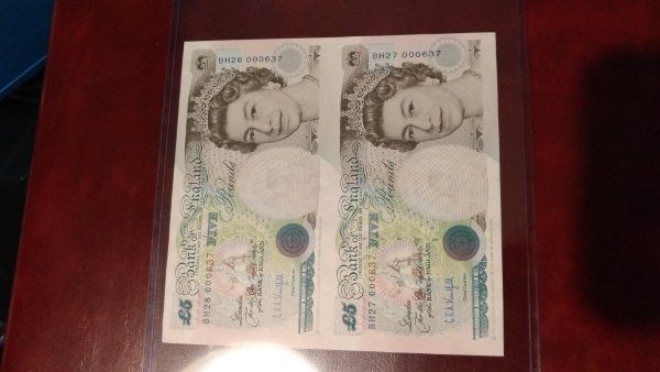 Uncut-Notes-Value?-1990-5-GBp,-1993-Deutsche-Bundesbank,-2002-5-Euro-German