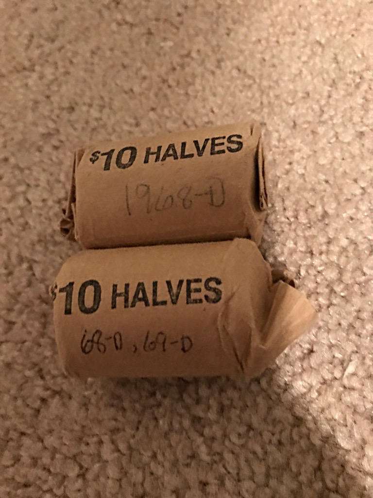 Parents-Came-To-Visit....dad-Brought-Me-2-Rolls-Of-Half-Dollars