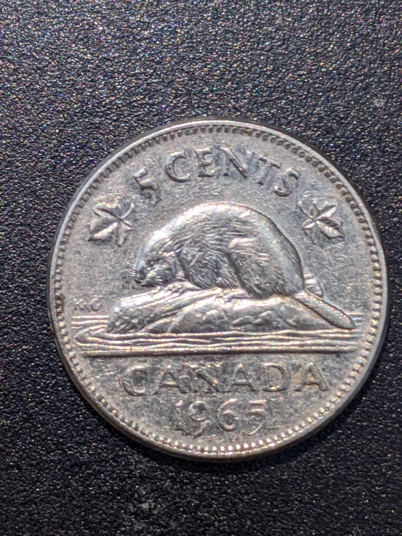 1965-Canadian-Nickel-Small-Or-Large-Beads?