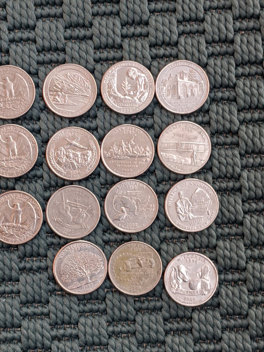 American-Coins-I've-Found-In-Canadian-Rolls,-Haven't-Found-Any-Doubles