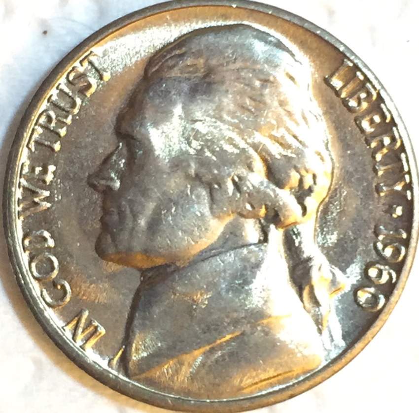 1960-D-Jefferson-Nickel-From-BU-Roll.