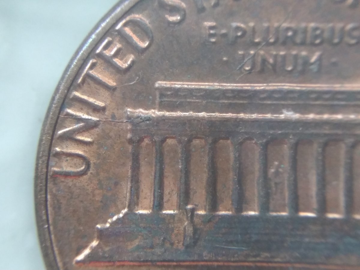 1984-P-Lincoln-Rim-To-Rim-Die-Crack-And-A-Second-One-In-The-C-In-Cent