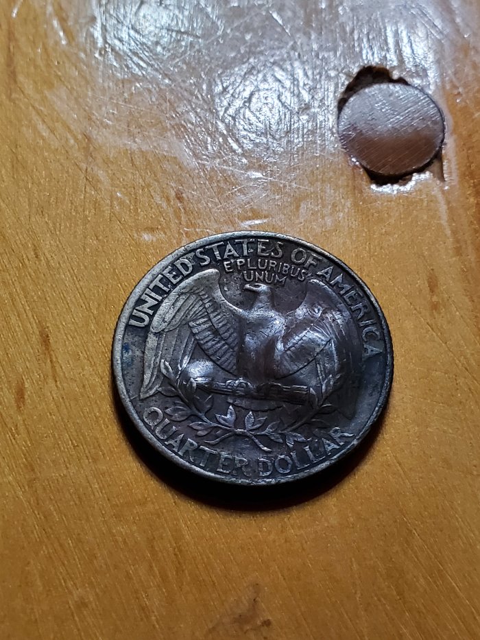 1978-Quarter-With-Lump-Of-Metal