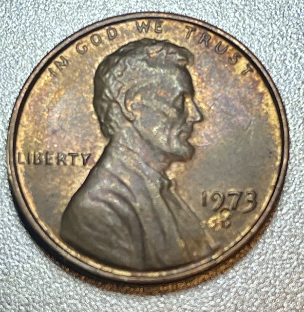Interesting-1973-Penny-Mint-Unknown-Environmental?