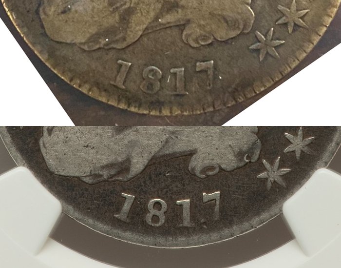 1817-Capped-Bust-Half-Dollar-For-Authentication