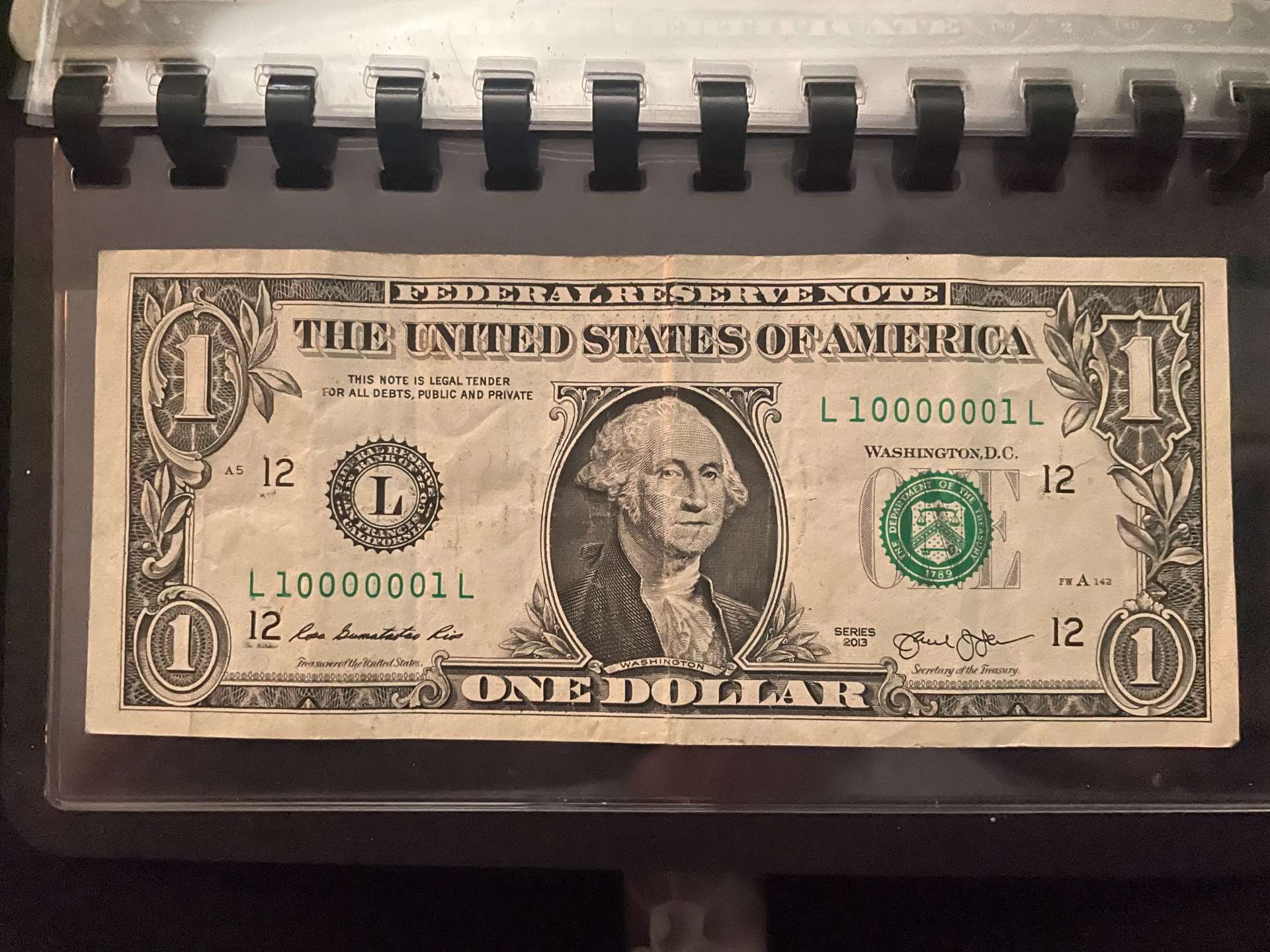 Once-In-A-Life-Time-Find---Fancy-Serial-No.---$1-Bill