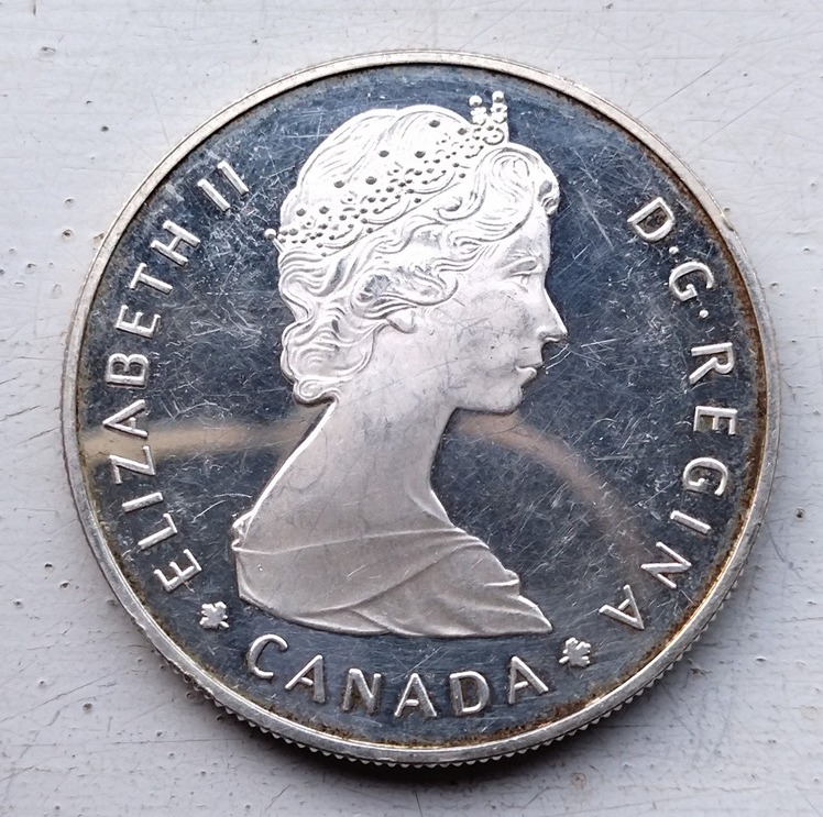 Silver-1-Dollar-1985-Canada-National-Parks-Proof---Heavier-Weight