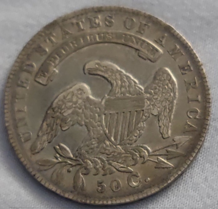 1834-Capped-Bust-1/2-Dollar-Large-Date-Small-Lettering-Out-With-The-Trash