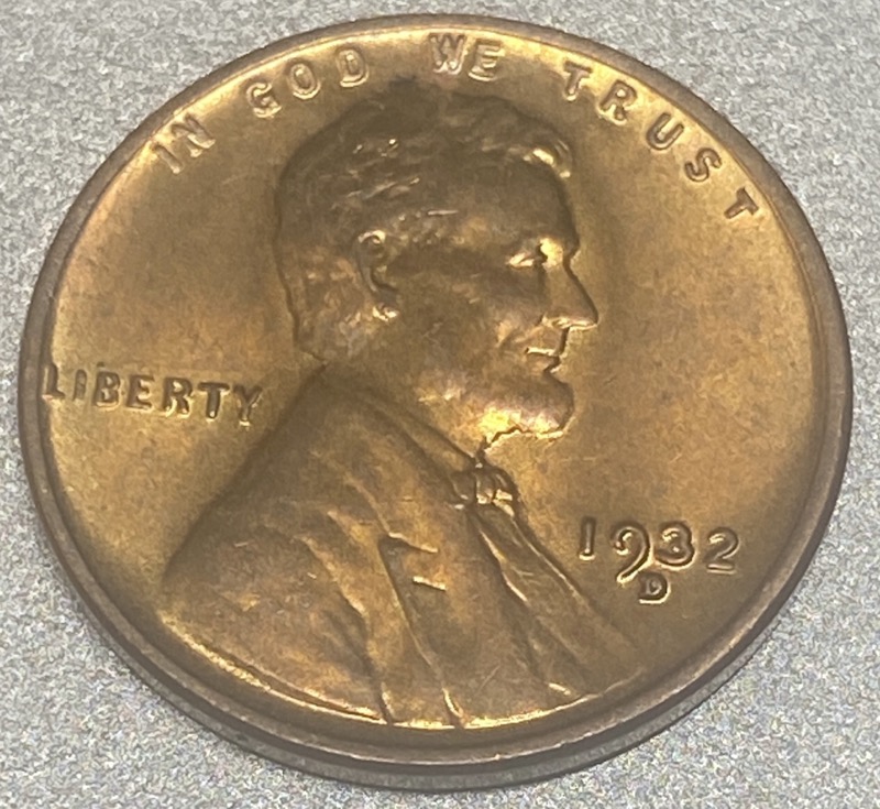 1932-D-Lincoln-Penny-Red-Unc?