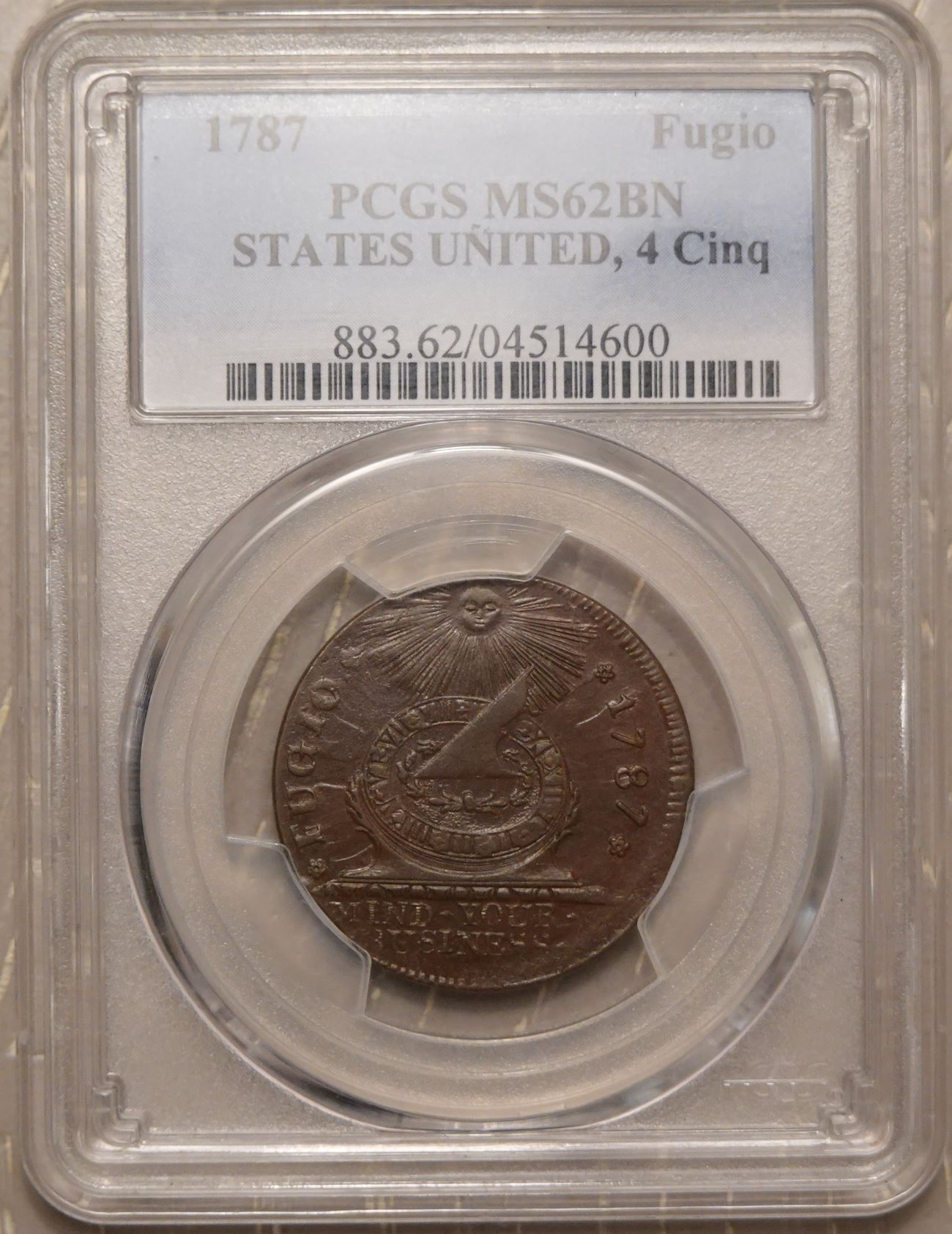 1787-Fugio-Cent-Upgrade-PCGS-Vs-You