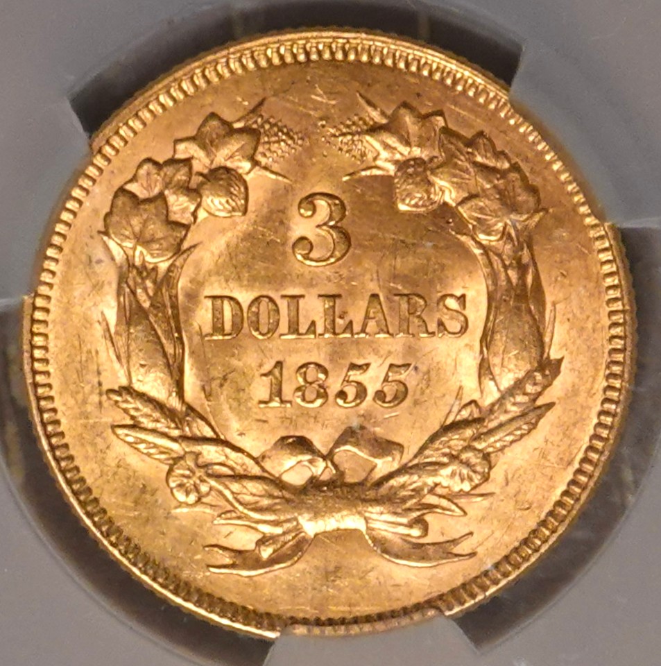 1855-Three-Dollar-Gold-Ngc-And-CAC-Vs-You