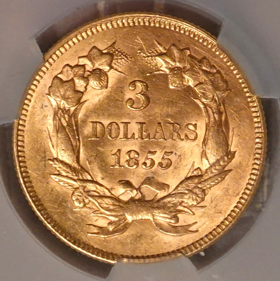 1855-Three-Dollar-Gold-Ngc-And-CAC-Vs-You