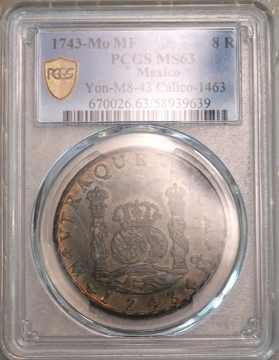 1743-Mexican-Philip-V-Pillar-8-Reales-You-Vs-PCGS