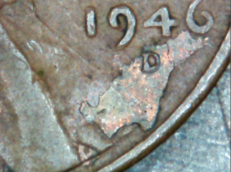 Lincoln-Wheat-1964-D-With-Strange-Background-Items